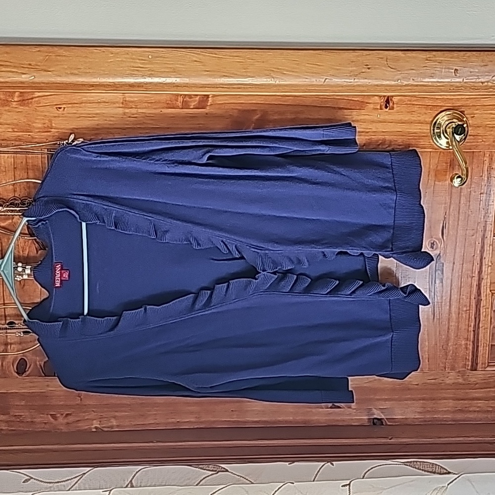 Lightweight Purple Ruffled Sweater